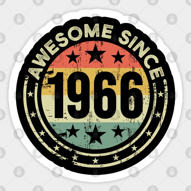 Awesome Since 1966 - 57th birthday Sticker by EasyTeezy